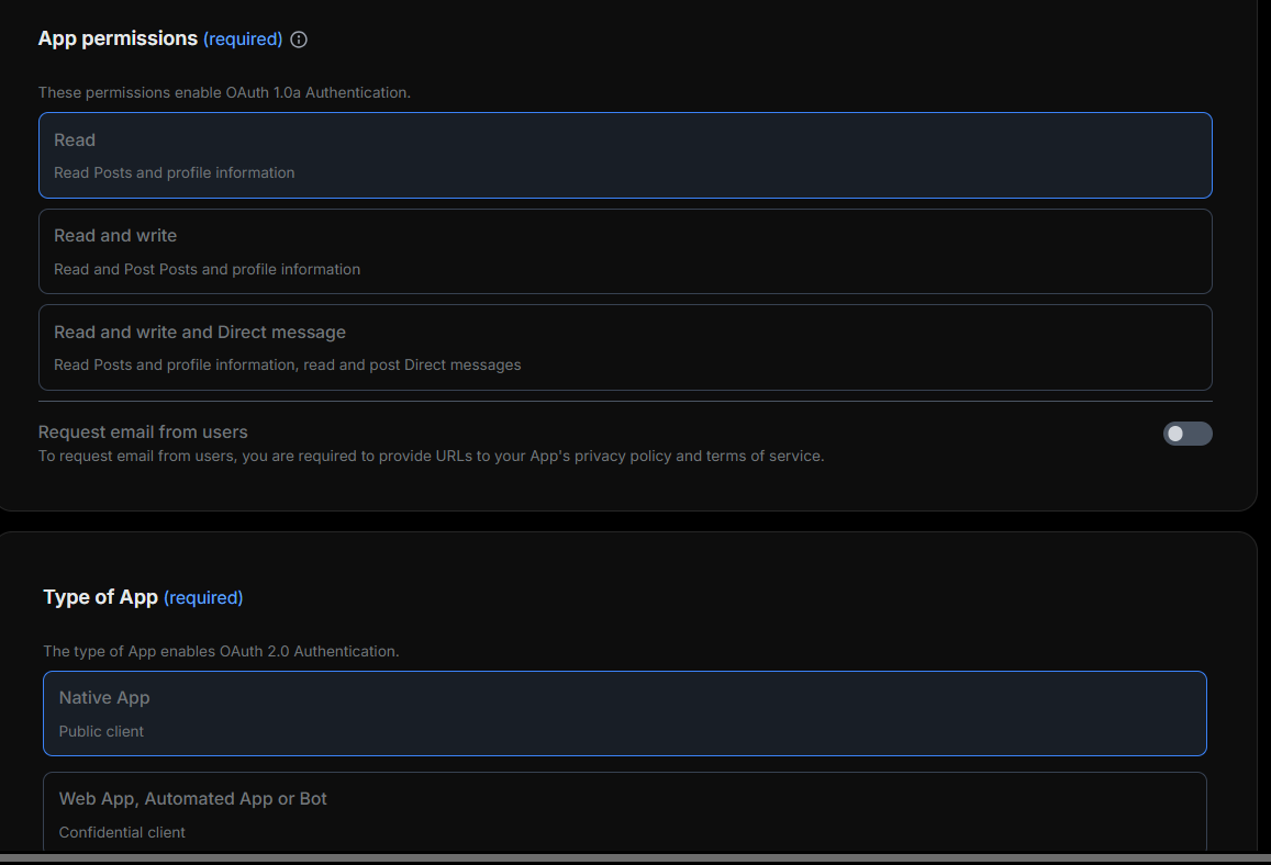 Set up user authentication screenshot 2